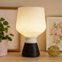 Azure Pontus Summer Glow blue table lamp with a modern design, perfect for adding a soft, warm light to your space.