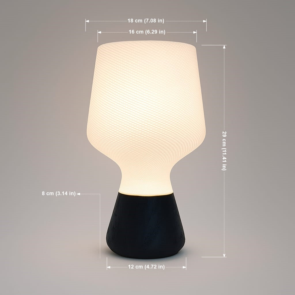 Azure Pontus Summer Glow table lamp in vibrant blue with a modern design, perfect for enhancing any living space.