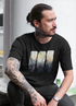 Scorpius Sunset Forest T-shirt with a vibrant sunset and forest design on soft fabric, showcasing nature-inspired graphic artwork.