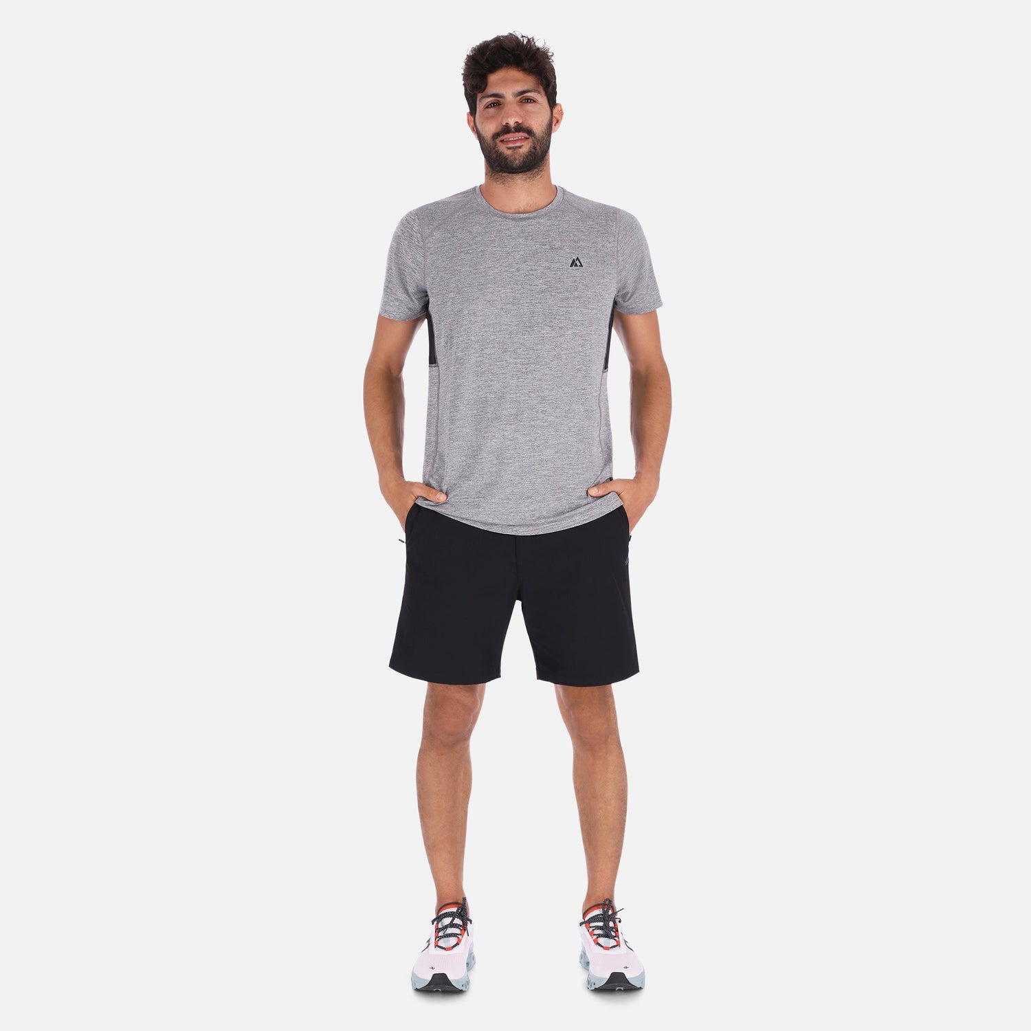 Gray Rose Hemera QuickDry activewear shirt for men, lightweight and breathable T-shirt designed for comfort and performance.