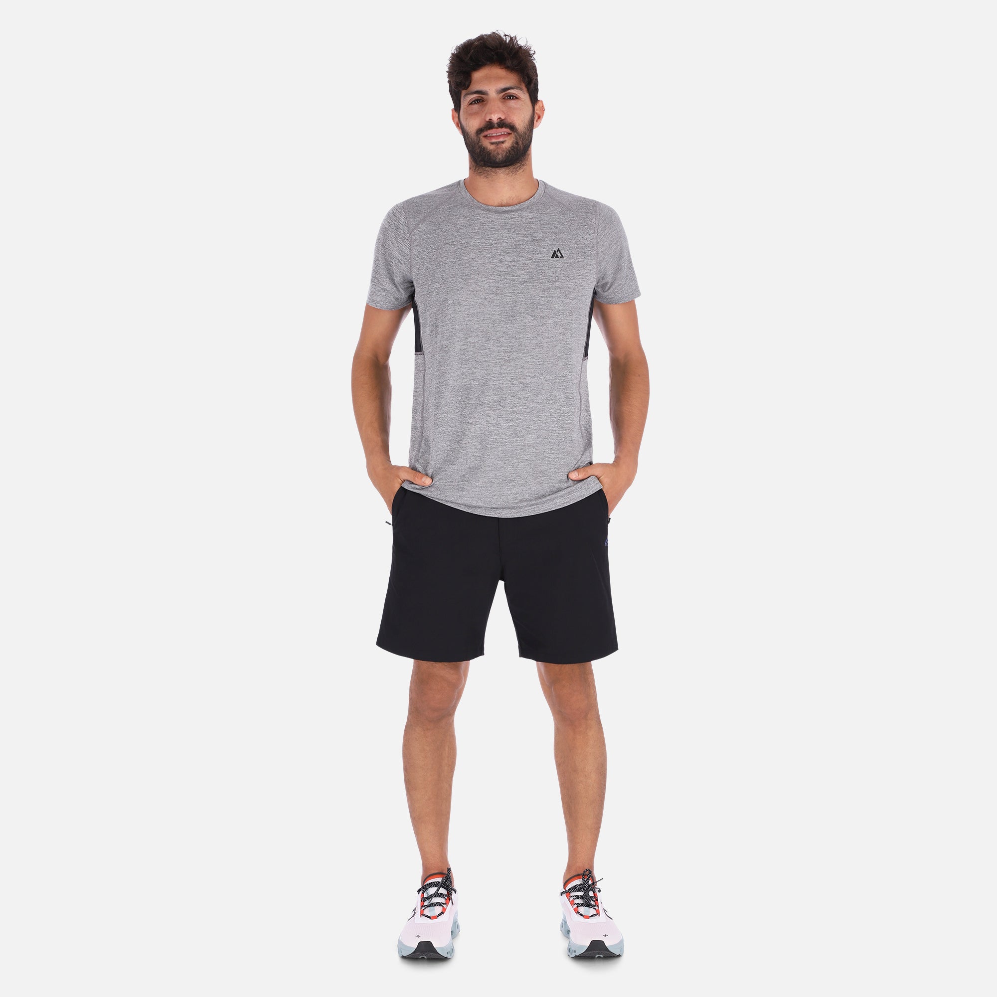 Gray Rose Hemera QuickDry activewear shirt for men, lightweight and breathable T-shirt designed for comfort and performance.