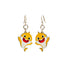 Red Sunflower toddler shark earrings featuring cute shark charms, perfect for young children’s jewelry or accessories.