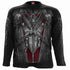 Black Jasper Strapped long-sleeve T-shirt in black, featuring a stylish design, displayed on a model with a neutral background.