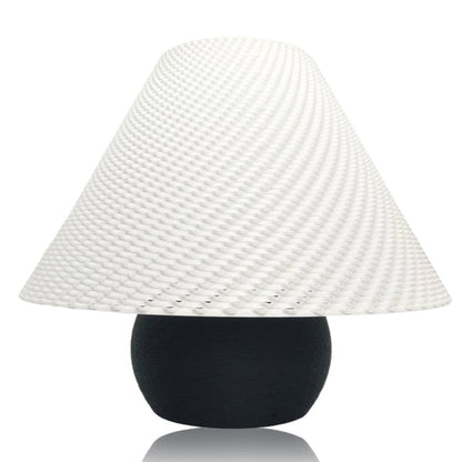 Black Aurora Weave Portable Table Lamp by Azure Pontus, showcasing its woven design and compact, stylish lighting for modern spaces.