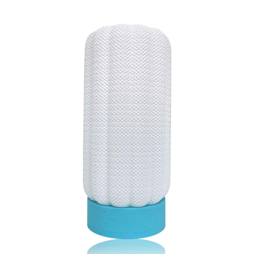 Azure Pontus Lumacore table lamp with a sleek blue design, modern lighting fixture for stylish home illumination.