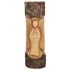 Wood angel carving gift by Lilac Erebus, 50cm tall, detailed angel figure crafted from wood, ideal for decorative or gift purposes.