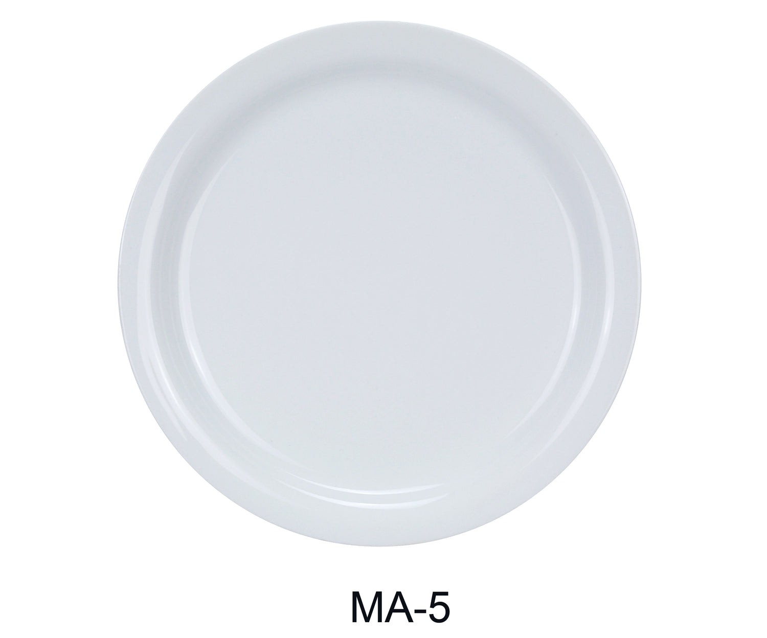 Lime Atlas Yanco MA-5 Mayor 5.5-inch narrow rim bread plate with clean white ceramic design.