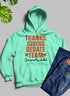 Black Thanksgiving Debate Team hoodie by Jade Thalassa, featuring festive-themed design and comfortable fabric.