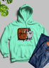 Black hoodie by Jade Thalassa featuring the phrase "The Only Ghost I Know" in bold white lettering.