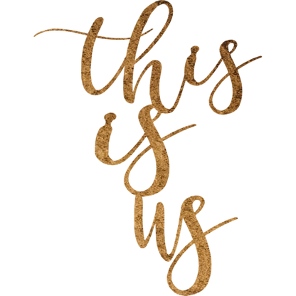 Copper and steel metal wall art featuring "This Is Us" design by Malachite, ideal for modern home decor.