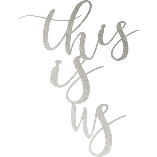 Silver metal wall art by Malachite featuring "This Is Us" design, ideal for home decor with a hammered steel finish.