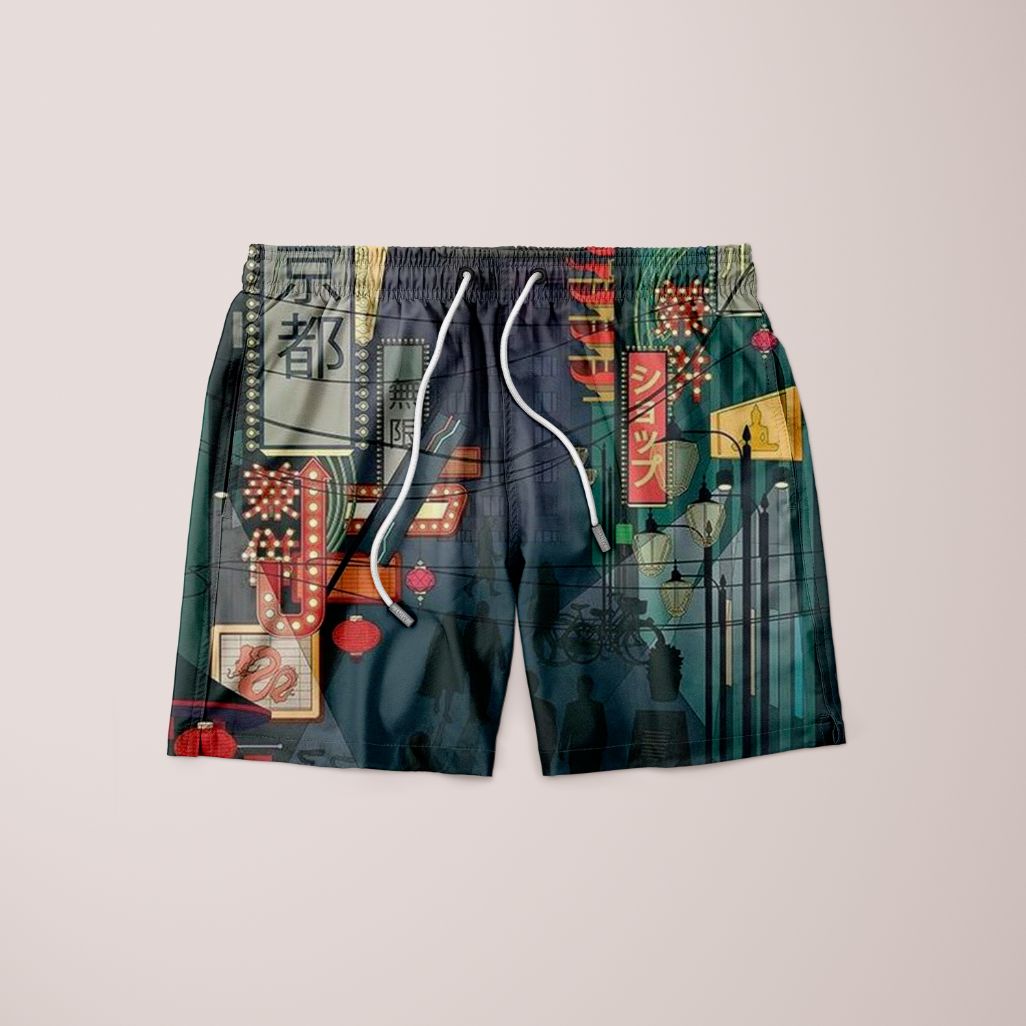 Sky Felix Tokyo T-shirt featuring a vibrant Tokyo cityscape design, displayed on a white background.