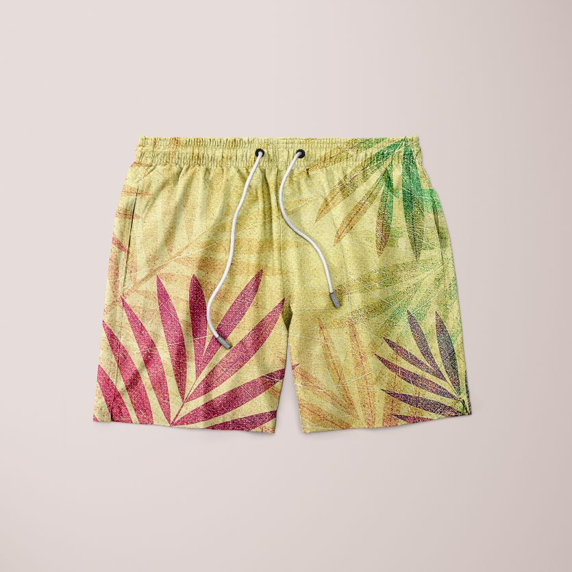 Sky Felix Tropical Vibes shorts with vibrant tropical print, casual T-shirt style, perfect for summer and beachwear.