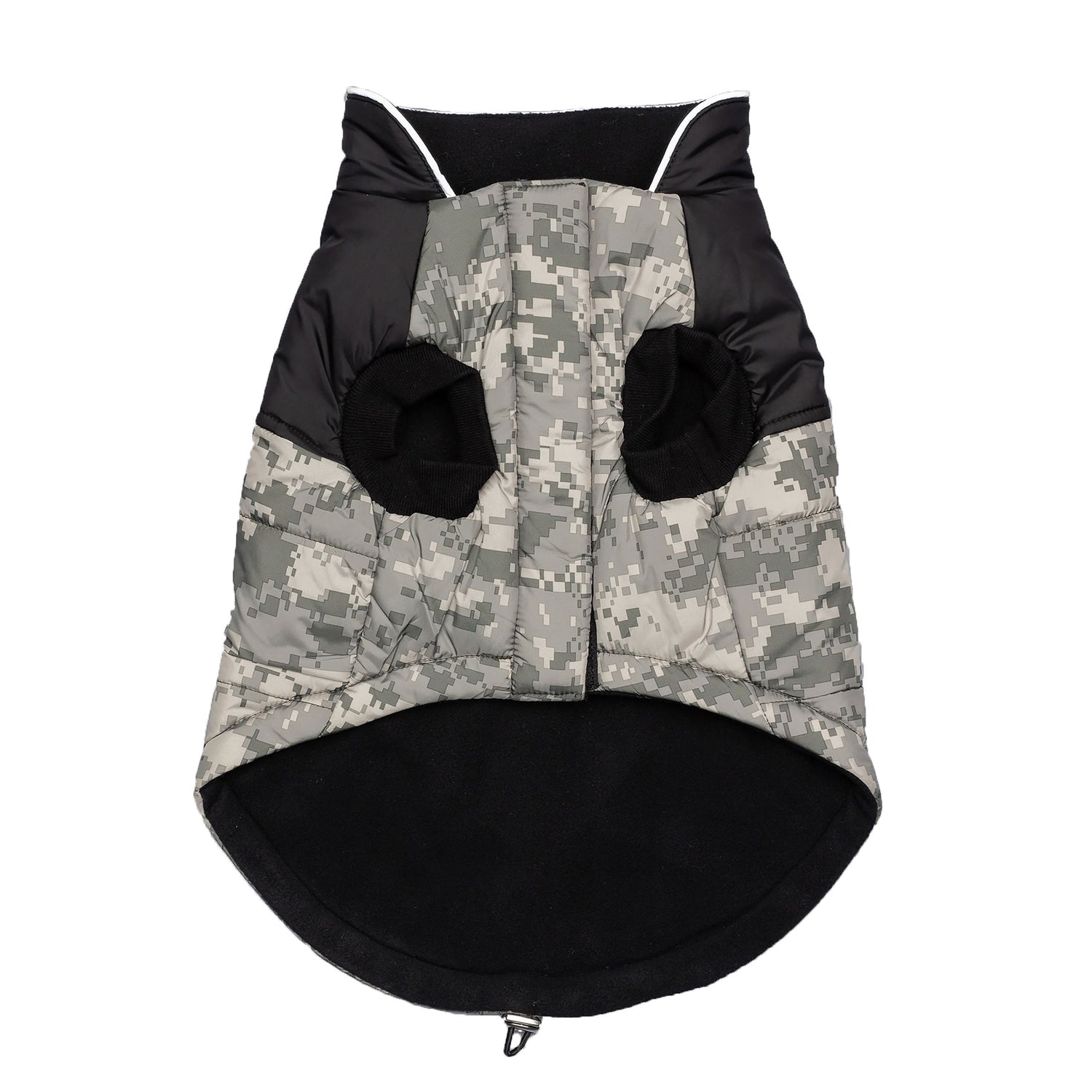 Beige Antigone US Army dog jacket in camouflage pattern, designed for outdoor wear, with a snug fit and durable material.