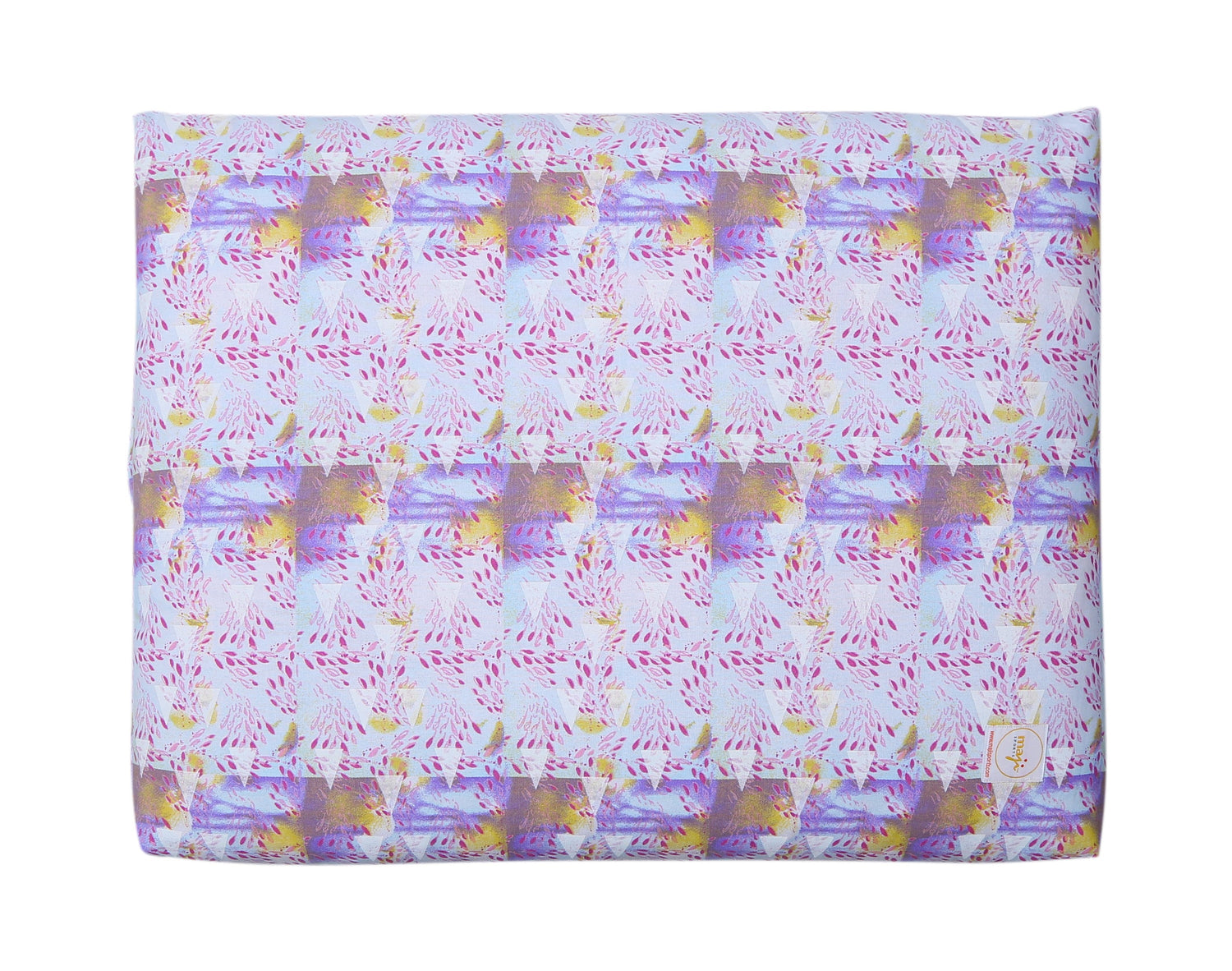 Azure Jason Zabuton yoga meditation cushion with a padded, round design for comfortable seated meditation practice.
