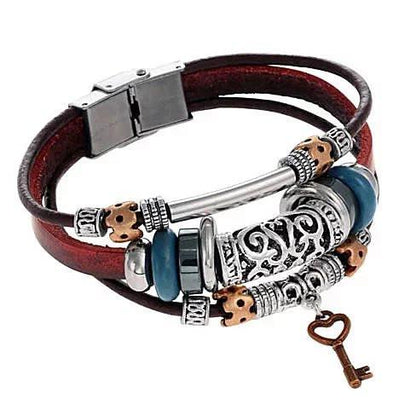 Salmon Lucky Unlock The Magic Bracelet, a stylish tech accessory with intricate design and adjustable fit.