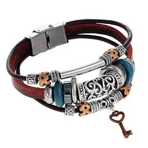 Salmon Lucky Unlock The Magic Bracelet, a sleek tech accessory with a mystical design, shown close-up on a white background.