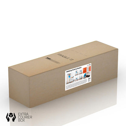 Full body pull-up station by Bigbuy with exercise guide, designed for strength training and fitness workouts at home.