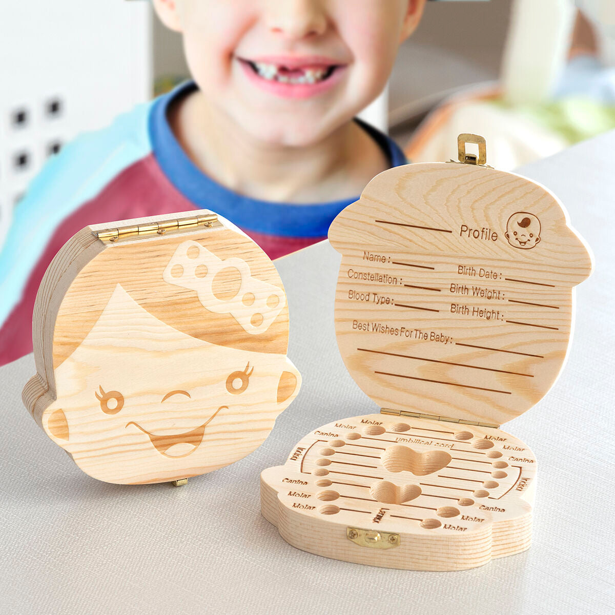Baby clothing tooth box from Thooy InnovaGoods by Bigbuy, featuring a compact, colorful storage case for baby&
