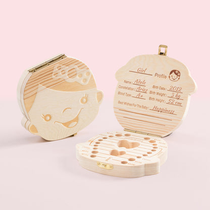 Baby clothing Tooth Box by Thooy InnovaGoods in a compact design, featuring soft fabric and colorful patterns for little ones.