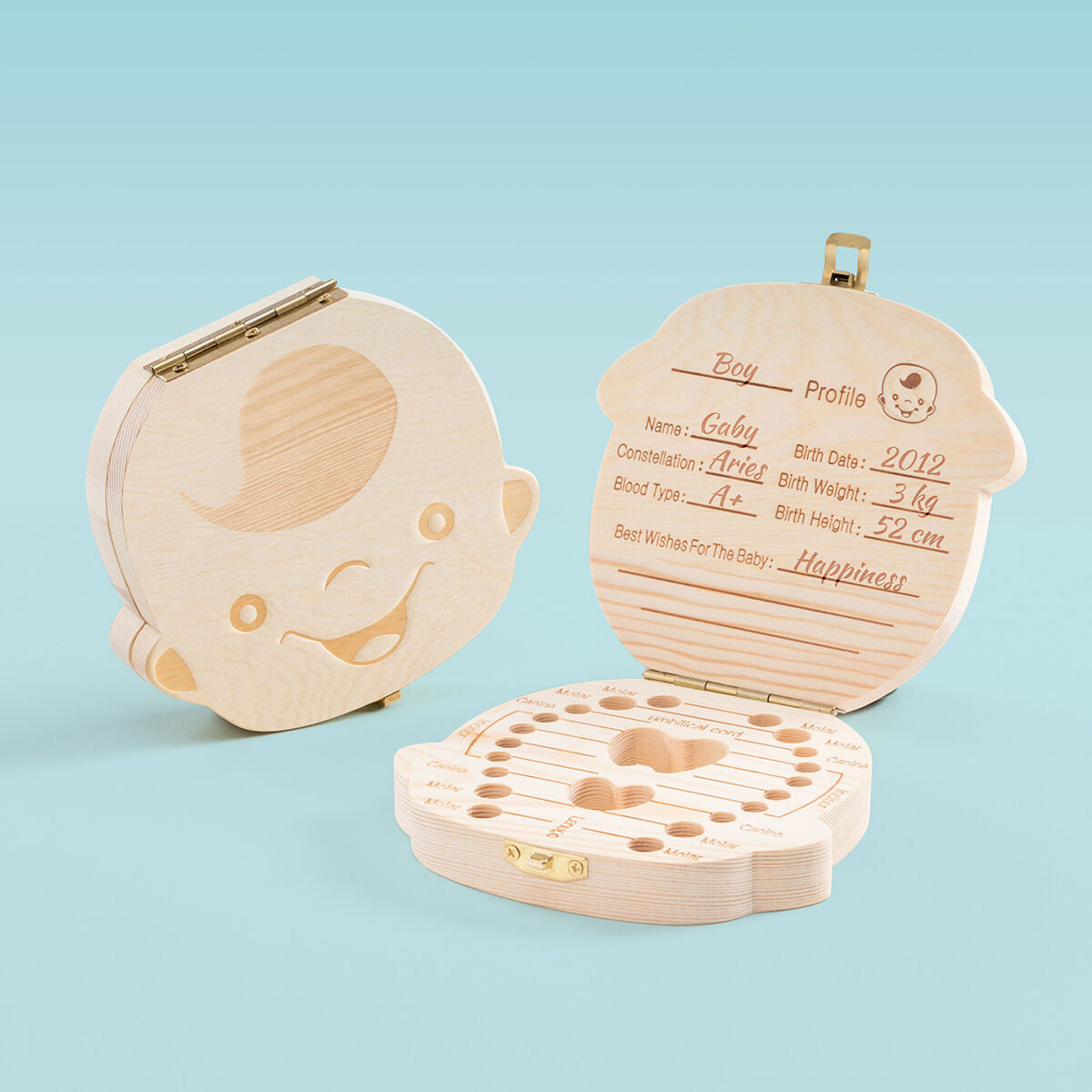 Baby clothing tooth box from Thooy InnovaGoods by Bigbuy, featuring a colorful design and compact storage for baby teeth.