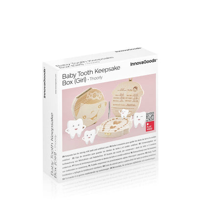 Baby clothing tooth box by Thooy InnovaGoods, packaged in a set, with colorful design and branding from Bigbuy.