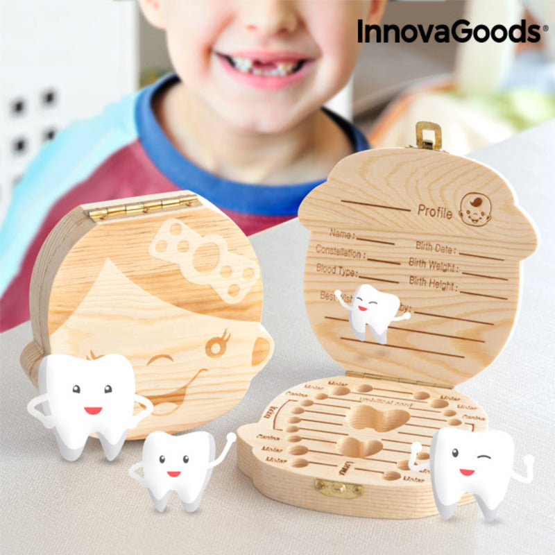 Baby clothing tooth box from Thooy InnovaGoods, designed by Bigbuy, with colorful, child-friendly packaging and small storage compartments.