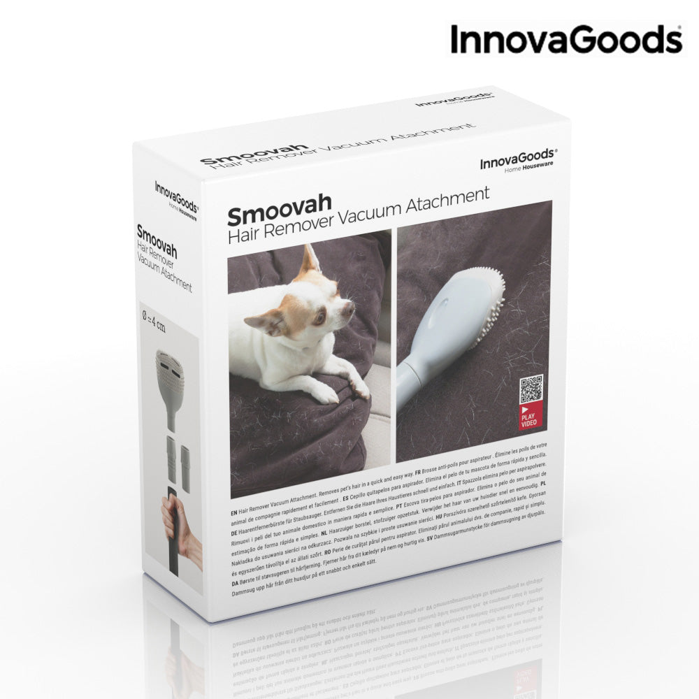 Black vacuum cleaner brush attachment for InnovaGoods Smoovah vacuum, designed for versatile cleaning tasks.