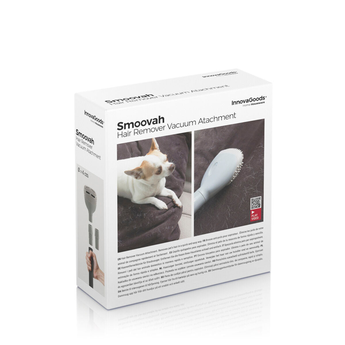 Bigbuy Smoovah InnovaGoods vacuum cleaner brush accessory with flexible bristles for effective cleaning.