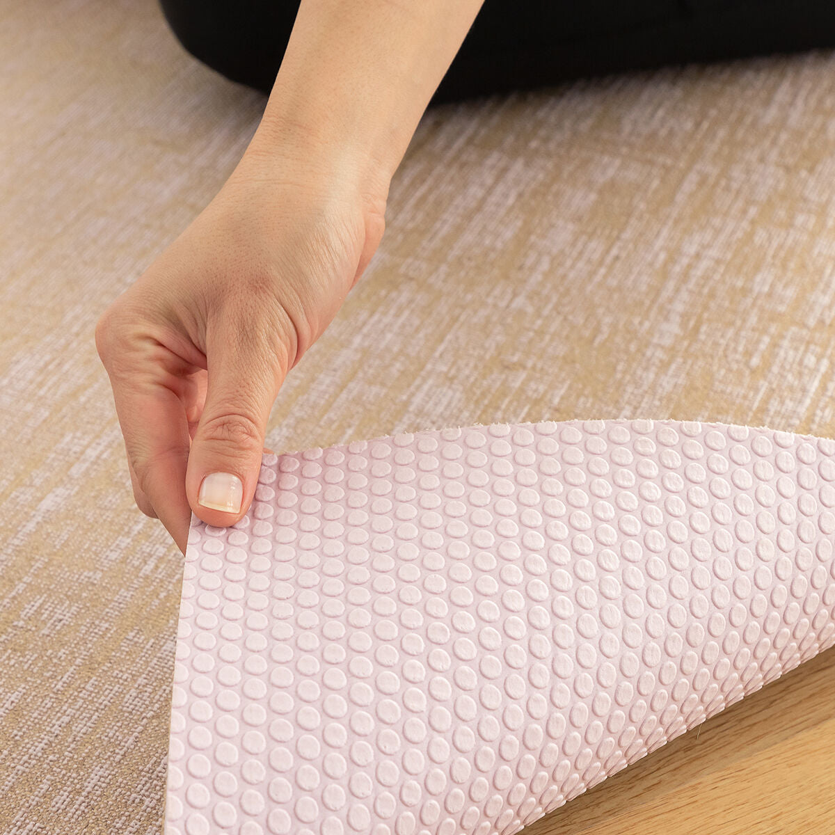 Jute yoga mat from Jumat InnovaGoods, eco-friendly with textured surface, ideal for yoga and outdoor workouts.