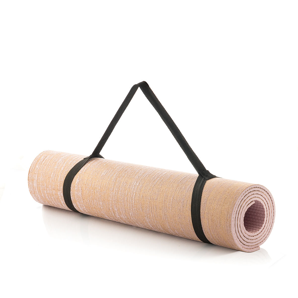 Jute yoga mat from Jumat InnovaGoods, eco-friendly and textured surface, ideal for yoga and outdoor fitness activities.