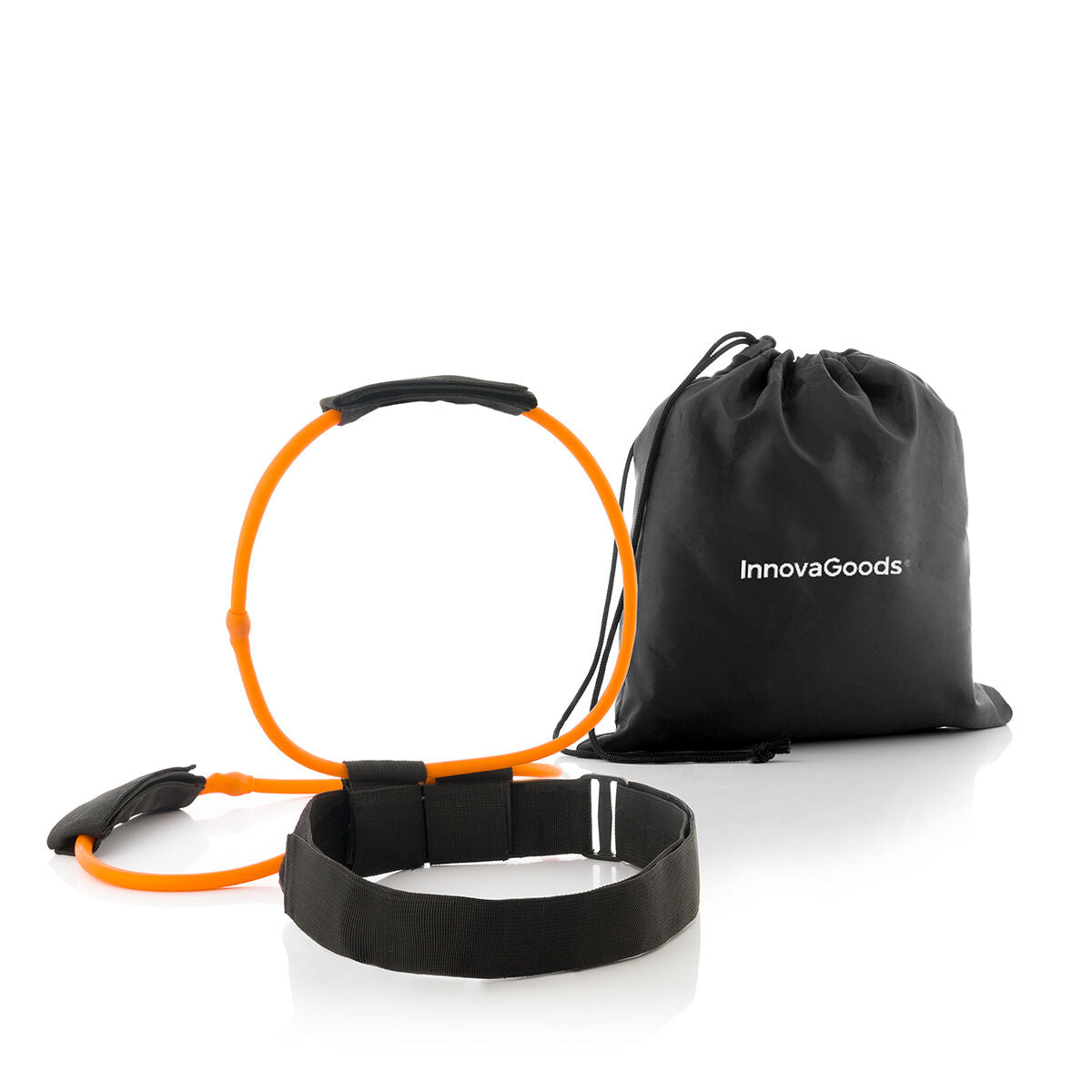 Bigbuy resistance band belt for glute exercises with exercise guide, designed for effective workouts in sports and outdoors activities.