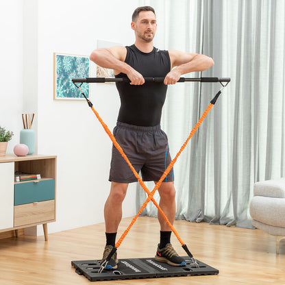 Portable Gympak Max training system with exercise guide, compact sports and outdoors fitness equipment by Bigbuy.