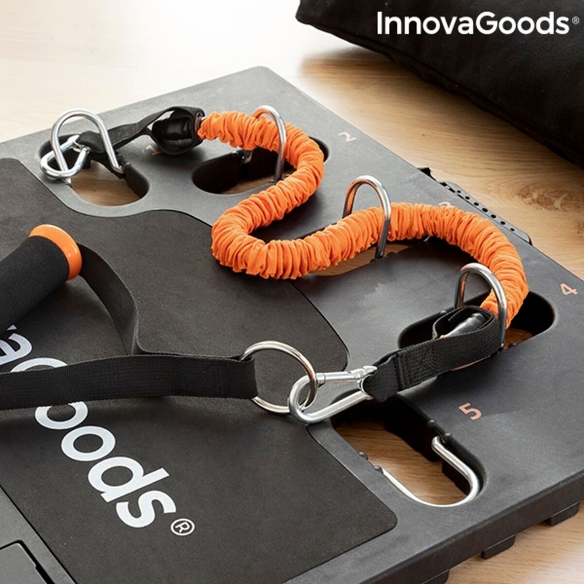 Bigbuy Gympak Max integrated portable training system with exercise guide for versatile indoor and outdoor workout sessions.
