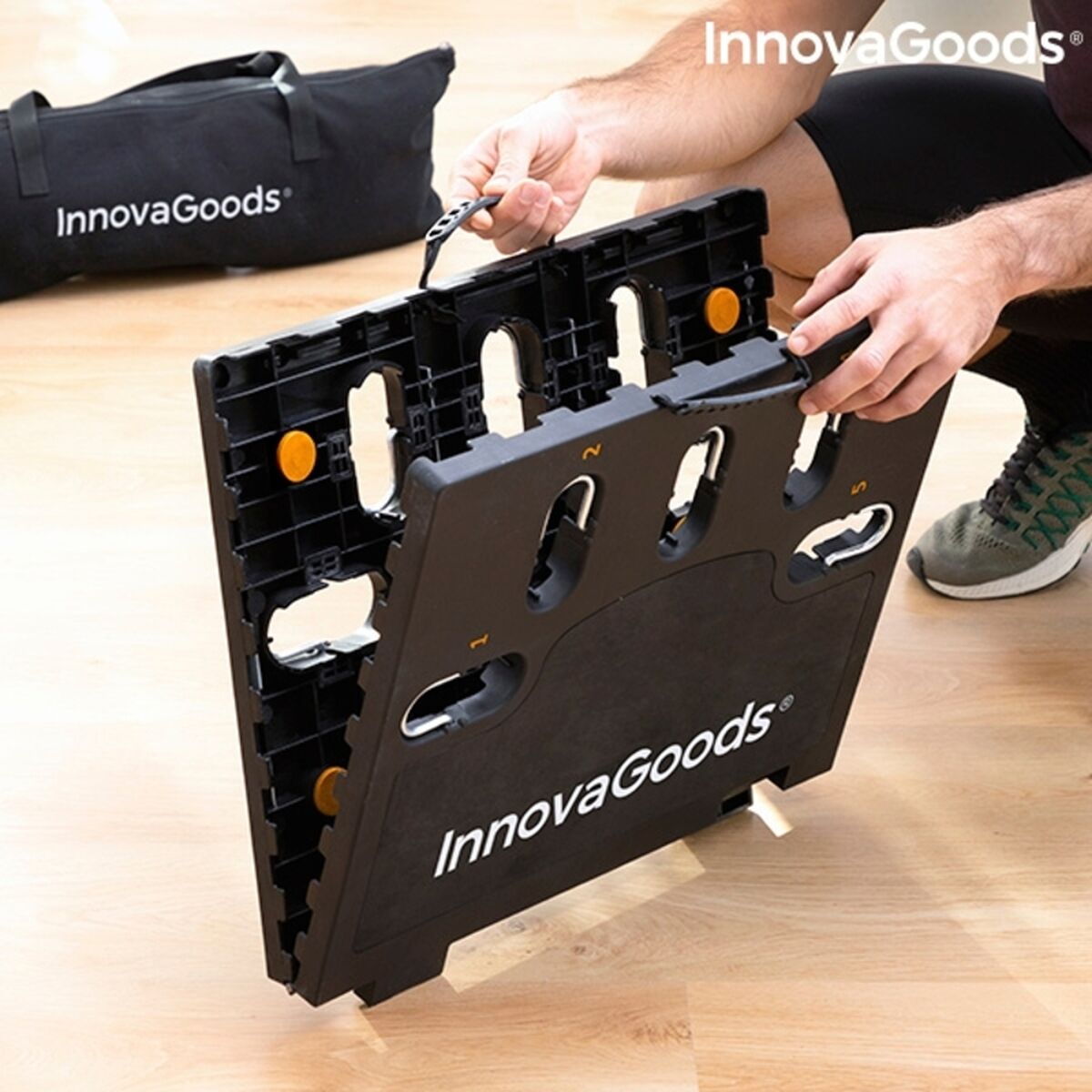Bigbuy Gympak Max integrated portable training system with exercise guide, compact sports and outdoor fitness equipment.