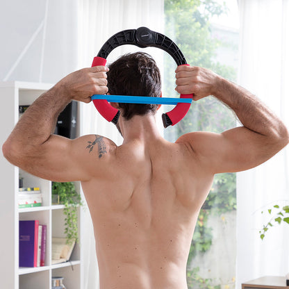 Bigbuy adjustable arm exerciser with resistance bands and exercise guide for strength training and fitness workouts.