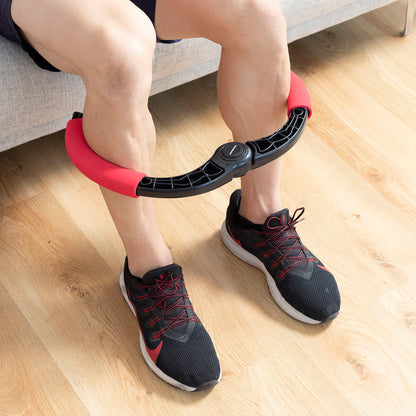 Adjustable arm exerciser with resistance bands and exercise guide from Bigbuy, used for strength training and fitness workouts.