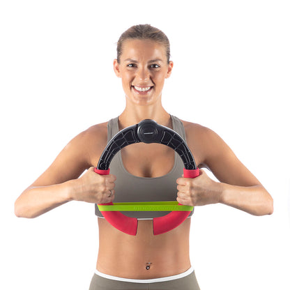 Adjustable arm exerciser with resistance bands and exercise guide from Bigbuy, designed for strength training and fitness workouts.