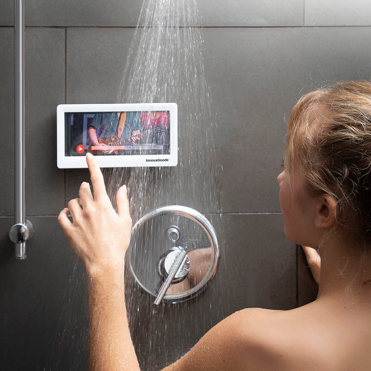 Mobile cover for InnovaGoods Cashower by Bigbuy, featuring a sleek protective design in the image.
