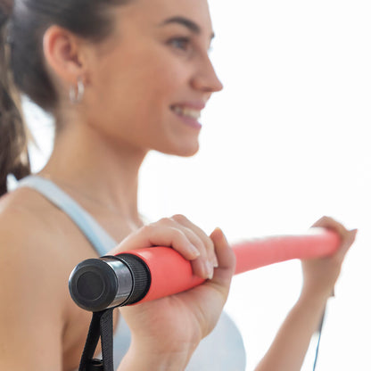 Bigbuy Fitness Bar with resistance bands and exercise guide, showcasing a versatile sports and outdoor workout tool.