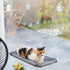 Hanging cat hammock by Bigbuy for pets, featuring soft fabric and secure attachment for cozy feline relaxation.