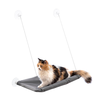 Hanging cat hammock from Catlax InnovaGoods, designed for pets, with soft fabric and sturdy hanging straps for feline comfort.