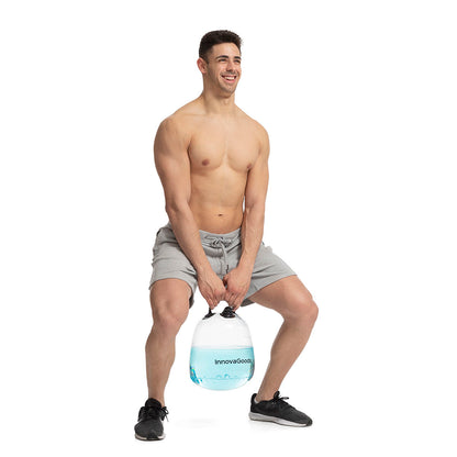 Water-filled kettle bell for fitness training by Bigbuy, showing the adjustable weight and ergonomic handle.