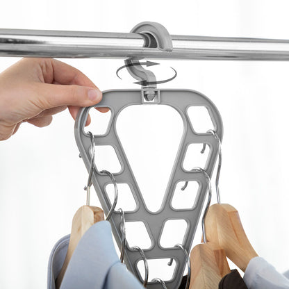Set of two Orzer InnovaGoods hanger organizers by Bigbuy, versatile furniture storage solution for closets and wardrobes.