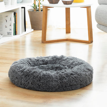 Large anti-stress pet bed by Bigbuy, Bepess InnovaGoods, Ø 60 cm, soft and cozy for dogs and cats.