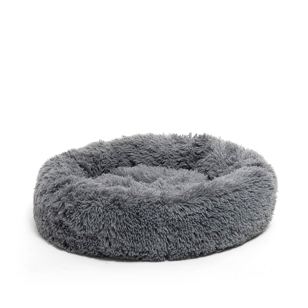 Soft anti-stress pet bed by Bepess InnovaGoods, 60 cm diameter, cozy and comfortable for small pets.