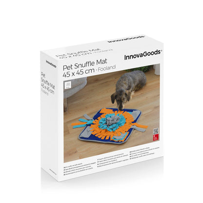Bigbuy Fooland pet sniffing mat for dogs and cats, with colorful fabric strips for sensory play and enrichment.