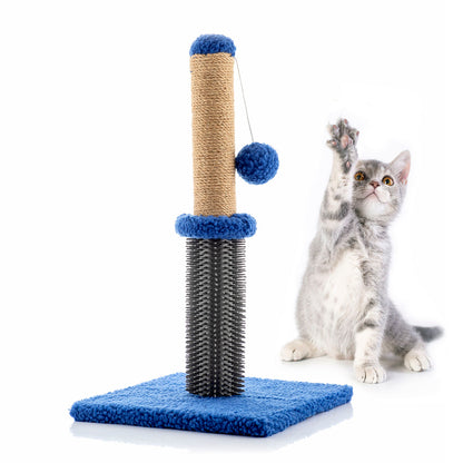 Bigbuy Miausage InnovaGoods cat scratching and massage post with ball, featuring sisal surface and playful design for pets.