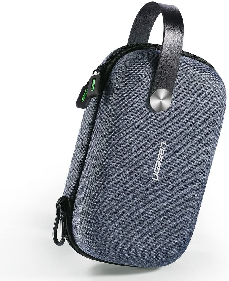Ultramarine Dione UGREEN 50903 portable travel storage bag for tech accessories with multiple compartments and compact design.