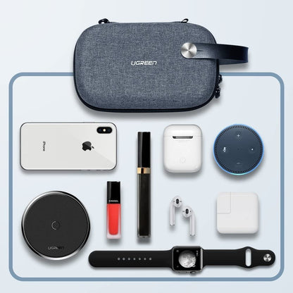Ultramarine Dione UGREEN 50903 portable travel accessories storage bag with multiple compartments for tech accessories.